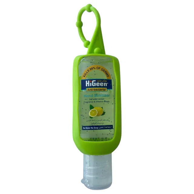Higeen - Hand Sanitizer With Holder - Lemon - 50Ml